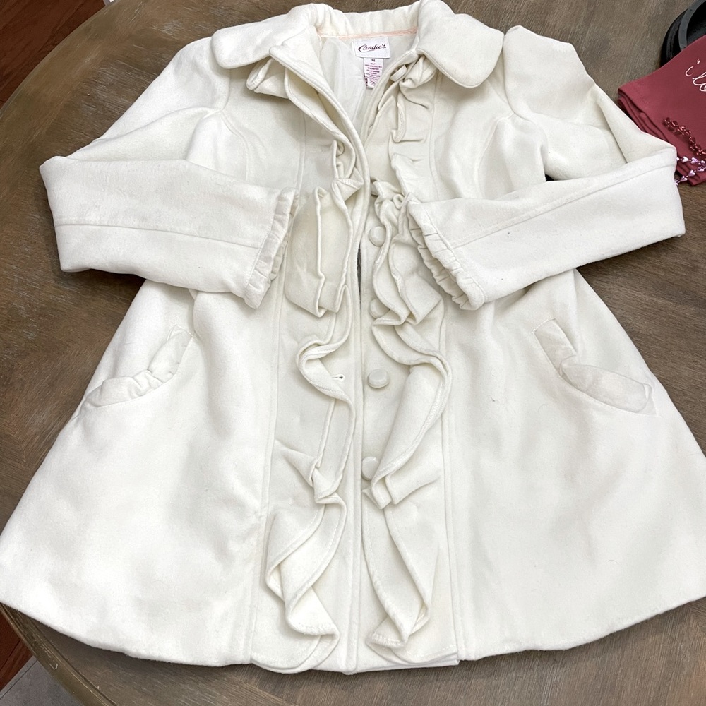 Winter White pea coat
